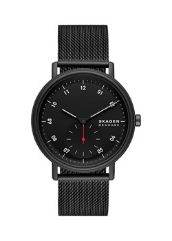 Skagen zegarek męski kolor czarny ze sklepu ANSWEAR.com w kategorii Zegarki - zdjęcie 162017305
