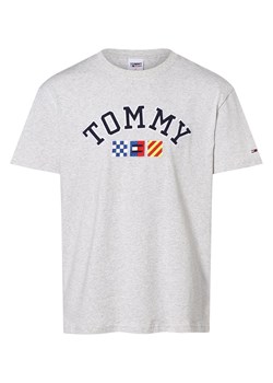 Tommy Jeans T-shirt męski Mężczyźni Bawełna jasny szary marmurkowy ze sklepu vangraaf w kategorii T-shirty męskie - zdjęcie 162018556