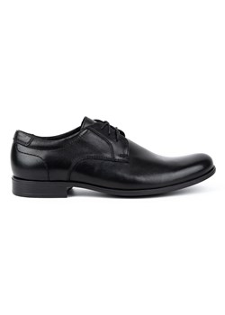 Kampol Buty męskie eleganckie skórzane 344KAM czarne ze sklepu ButyModne.pl w kategorii Buty eleganckie męskie - zdjęcie 162020785