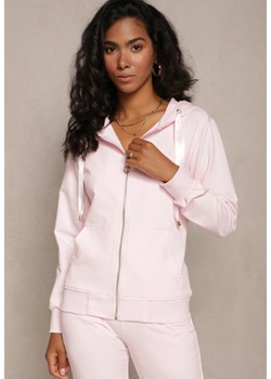 Różowa Rozsuwana Bluza z Kapturem Lecua ze sklepu Renee odzież w kategorii Bluzy damskie - zdjęcie 162025705
