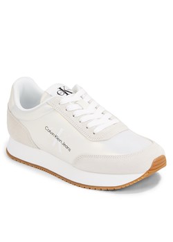 Sneakersy Calvin Klein Runnr Sock Line Up YW0YW01238 Creamy White YBI ze sklepu eobuwie.pl w kategorii Buty sportowe damskie - zdjęcie 162025788