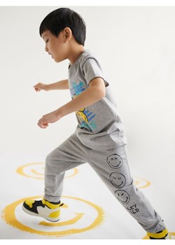 Sinsay - Spodnie dresowe jogger SmileyWorld® - szary ze sklepu Sinsay w kategorii Spodnie chłopięce - zdjęcie 162030338
