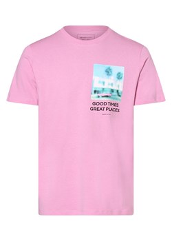 Tom Tailor Denim T-shirt męski Mężczyźni Bawełna różowy nadruk ze sklepu vangraaf w kategorii T-shirty męskie - zdjęcie 162030466