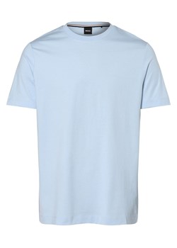 BOSS T-shirt męski Mężczyźni Bawełna jasnoniebieski jednolity ze sklepu vangraaf w kategorii T-shirty męskie - zdjęcie 162030587