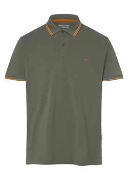 Selected Męska koszulka polo Mężczyźni Bawełna trzcinowy jednolity ze sklepu vangraaf w kategorii T-shirty męskie - zdjęcie 162030609