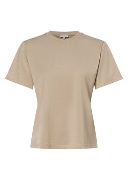 Marie Lund T-shirt damski Kobiety beżowy jednolity ze sklepu vangraaf w kategorii Bluzki damskie - zdjęcie 162030709
