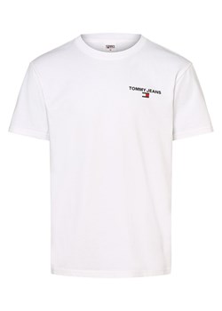 Tommy Jeans T-shirt męski Mężczyźni Bawełna biały nadruk ze sklepu vangraaf w kategorii T-shirty męskie - zdjęcie 162030718