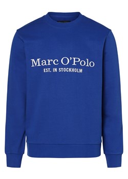 Marc O'Polo Męska bluza nierozpinana Mężczyźni Materiał dresowy błękit królewski jednolity ze sklepu vangraaf w kategorii Bluzy męskie - zdjęcie 162030798