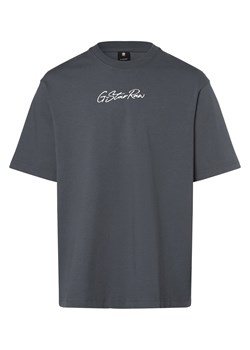 G-Star RAW T-shirt męski Mężczyźni Bawełna antracytowy jednolity ze sklepu vangraaf w kategorii T-shirty męskie - zdjęcie 162030827