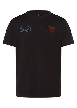 G-Star RAW T-shirt męski Mężczyźni Bawełna antracytowy nadruk ze sklepu vangraaf w kategorii T-shirty męskie - zdjęcie 162030828