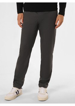 BOSS Spodnie Mężczyźni antracytowy wypukły wzór tkaniny ze sklepu vangraaf w kategorii Spodnie męskie - zdjęcie 162031009