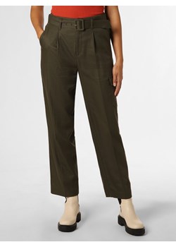 MOS MOSH Spodnie Kobiety Bawełna jodłowy jednolity ze sklepu vangraaf w kategorii Spodnie damskie - zdjęcie 162031066