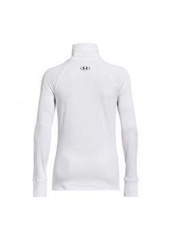 Damski longsleeve treningowy Under Armour UA Train CW Funnel Neck - biały ze sklepu Sportstylestory.com w kategorii Bluzki damskie - zdjęcie 162032526