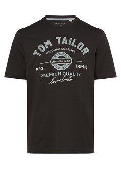 Tom Tailor T-shirt męski Mężczyźni Bawełna antracytowy nadruk ze sklepu vangraaf w kategorii T-shirty męskie - zdjęcie 162033777
