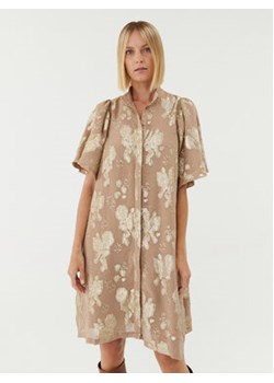 Bruuns Bazaar Sukienka koszulowa Philly BBW3610 Beżowy Loose Fit ze sklepu MODIVO w kategorii Sukienki - zdjęcie 162038119
