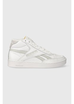 Reebok sneakersy skórzane kolor biały ze sklepu PRM w kategorii Buty sportowe damskie - zdjęcie 162038999