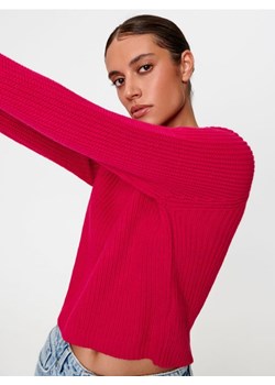Sinsay - Sweter w prążki - różowy ze sklepu Sinsay w kategorii Swetry damskie - zdjęcie 162042999