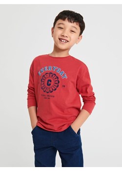 Sinsay - Koszulka z nadrukiem - czerwony ze sklepu Sinsay w kategorii T-shirty chłopięce - zdjęcie 162043005