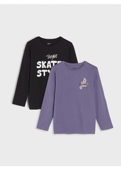Sinsay - Koszulki 2 pack - fioletowy ze sklepu Sinsay w kategorii T-shirty chłopięce - zdjęcie 162043056