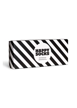 Happy Socks skarpetki 4-Pack męskie kolor czarny ze sklepu ANSWEAR.com w kategorii Skarpetki damskie - zdjęcie 162047705