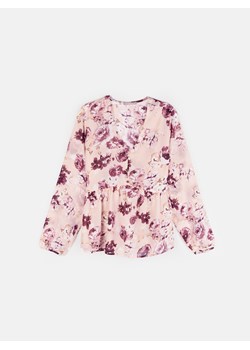 GATE Damska bluzka z szyfonu peplum z kwiatowym wzorem i długimi rękawami 34 ze sklepu gateshop w kategorii Bluzki damskie - zdjęcie 162055576