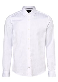 JOOP! Koszula męska Mężczyźni Slim Fit Bawełna biały wzorzysty ze sklepu vangraaf w kategorii Koszule męskie - zdjęcie 162055986