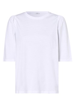 Moss Copenhagen T-shirt damski Kobiety Bawełna biały jednolity ze sklepu vangraaf w kategorii Bluzki damskie - zdjęcie 162056029