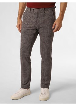 Finshley & Harding London Męskie spodnie od garnituru modułowego Mężczyźni Slim Fit wielokolorowy w kratkę ze sklepu vangraaf w kategorii Spodnie męskie - zdjęcie 162056088