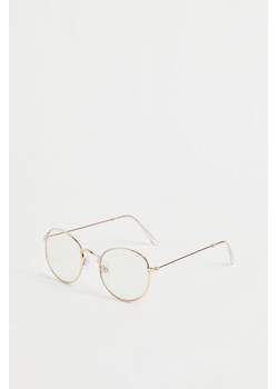 H & M - Okulary z filtrem niebieskiego światła - Złoty ze sklepu H&M w kategorii Okulary korekcyjne damskie - zdjęcie 162057668