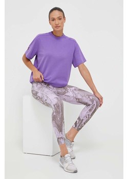 adidas by Stella McCartney t-shirt damski kolor fioletowy ze sklepu ANSWEAR.com w kategorii Bluzki damskie - zdjęcie 162058715