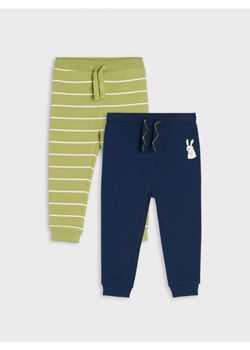 Sinsay - Spodnie dresowe jogger 2 pack - zielony ze sklepu Sinsay w kategorii Spodnie i półśpiochy - zdjęcie 162065627
