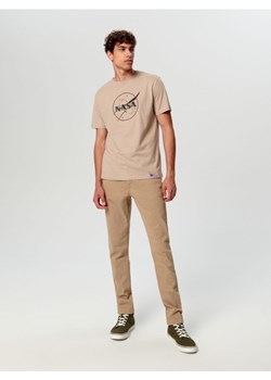 Sinsay - Koszulka NASA - beżowy ze sklepu Sinsay w kategorii T-shirty męskie - zdjęcie 162065639