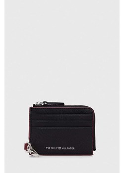 Tommy Hilfiger portfel skórzany męski kolor czarny ze sklepu ANSWEAR.com w kategorii Portfele męskie - zdjęcie 162065856