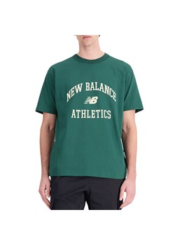 Koszulka New Balance MT33551NWG - zielona ze sklepu streetstyle24.pl w kategorii T-shirty męskie - zdjęcie 162067465
