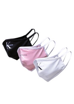 Calvin Klein Jeans Zestaw 3 maseczek materiałowych Face Cover 3-Pack K60K608838 Biały ze sklepu MODIVO w kategorii Maseczki ochronne - zdjęcie 162070728