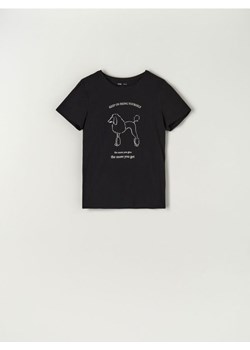 Sinsay - Koszulka z nadrukiem - czarny ze sklepu Sinsay w kategorii Bluzki damskie - zdjęcie 162075998