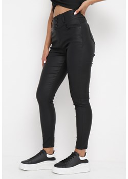 Czarne Spodnie Skinny z Wysokim Stanem Ivelo ze sklepu Born2be Odzież w kategorii Spodnie damskie - zdjęcie 162076507