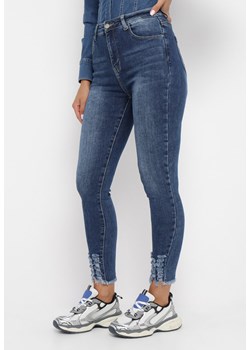 Niebieskie Jeansy Skinny z Przetarciami Vifeca ze sklepu Born2be Odzież w kategorii Jeansy damskie - zdjęcie 162076527