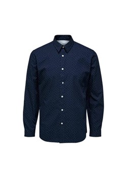 SELECTED Koszula - Granatowy - Mężczyzna - L (L) ze sklepu Halfprice w kategorii Koszule męskie - zdjęcie 162078519
