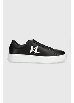 Karl Lagerfeld sneakersy skórzane MAXI KUP kolor czarny KL52215 ze sklepu ANSWEAR.com w kategorii Trampki męskie - zdjęcie 162080606