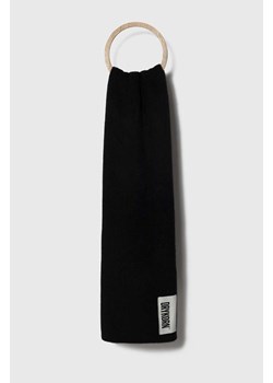 Drykorn szalik wełniany kolor czarny gładki ze sklepu ANSWEAR.com w kategorii Szaliki i chusty damskie - zdjęcie 162081055