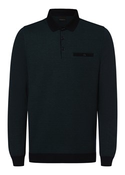 Bugatti Męska koszulka polo Mężczyźni granatowy wypukły wzór tkaniny ze sklepu vangraaf w kategorii T-shirty męskie - zdjęcie 162081427