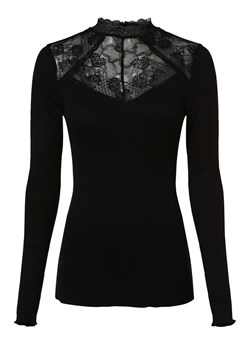 soyaconcept® Damska koszulka z długim rękawem Kobiety wiskoza czarny jednolity ze sklepu vangraaf w kategorii Bluzki damskie - zdjęcie 162081436