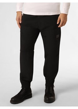 HUGO Spodnie Mężczyźni czarny jednolity ze sklepu vangraaf w kategorii Spodnie męskie - zdjęcie 162081468