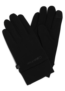 Calvin Klein Rękawiczki Mężczyźni Sztuczne włókno czarny jednolity ze sklepu vangraaf w kategorii Rękawiczki męskie - zdjęcie 162081495