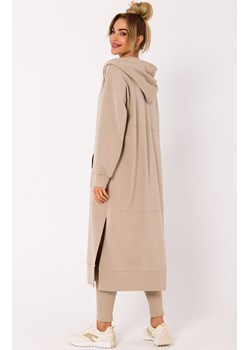 Bluza długa jak parka beżowa M729, Kolor beżowy, Rozmiar L/XL, MOE ze sklepu Primodo w kategorii Bluzy damskie - zdjęcie 162083209