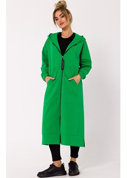 Bluza długa jak parka kolor soczysta zieleń M729, Kolor intensywna zieleń, Rozmiar L/XL, MOE ze sklepu Primodo w kategorii Bluzy damskie - zdjęcie 162083216