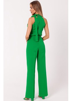 Kombinezon damski halter neck w kolorze soczysta zieleń M746, Kolor intensywna zieleń, Rozmiar L, MOE ze sklepu Primodo w kategorii Kombinezony damskie - zdjęcie 162083288