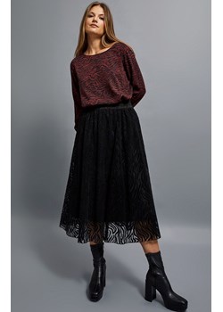 Rozkloszowana spódnica midi 4202, Kolor czarny, Rozmiar XS, Moodo ze sklepu Primodo w kategorii Spódnice - zdjęcie 162083375
