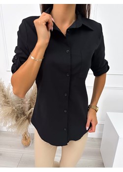 Czarna Klasyczna Koszula ze sklepu ModnaKiecka.pl w kategorii Koszule damskie - zdjęcie 162083549